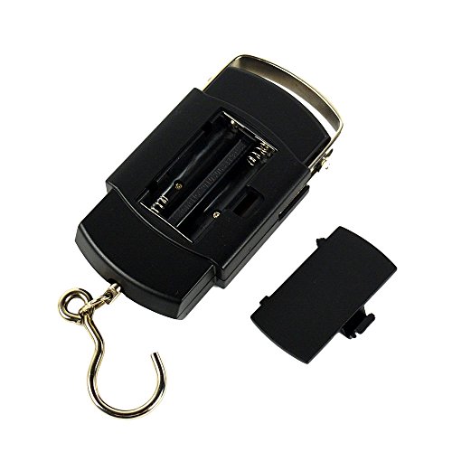 Wisefield 110Lb/50Kg Electronic Digital Hanging Luggage Fishing Hook Scale, Black #TOP5