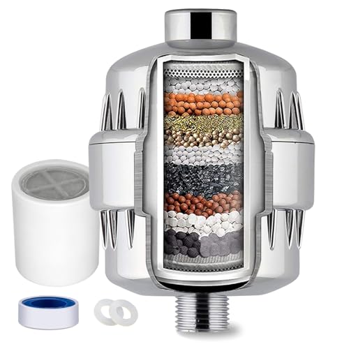 Image of AQUATREND Universal 15-Stage Shower Filter Shower Head Filter for Hard Water Reduce Chlorine,Dry Itchy Skin,Dandruff, Improve the Condition of Your Skin,Hair and Nails