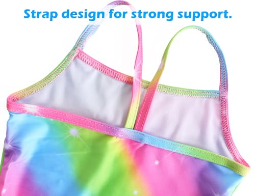 Image of Snowheart Girls Swimsuit One-Piece Bathing Suits Multicolor Kids Sport Summer Beach Swimwear for 2-12 Years Old