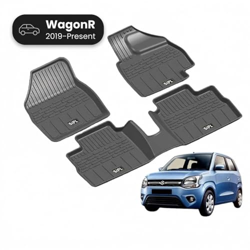 Image of 3D TPE Car Floor Mat for Wagonr (2019 Onwards) Custom Fit, Heavy Duty & Anti-Slip Wagonr Floor Mat | Easy to Clean, All Weather Resistant, Waterproof & Dustproof Car Foot Mat
