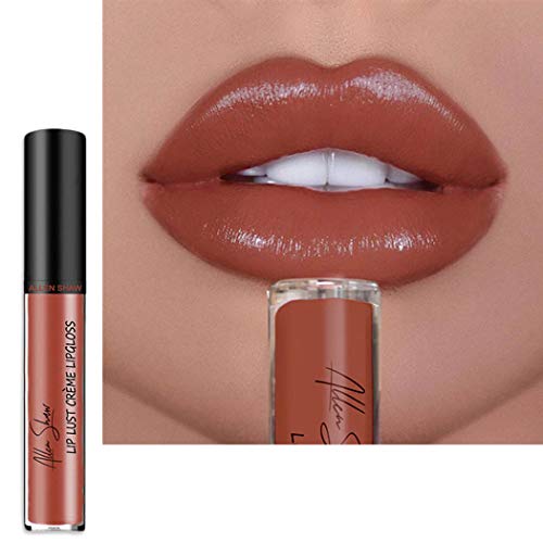 Eyret Creamy Liquid Velvet Lipsticks Gloss Silky Lipstick Long-lasting Lip Color Beauty Makeup Cosmetics for Women and Girls (Brown 12#)