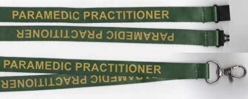 1 correa para médicos paramédicos, verde/amarillo, ambulancia de hospital, identificación médica, correa de cordón: gratis UK P&P