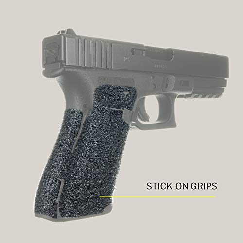Talon Grips Adhesive Pistol Grip Compatible With Glock 20, 21, 40, 41 – Made In The Usa – Gen - Rubber, Black #TOP1