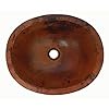 Mexican copper sink drop in bathroom sinks 16×13 stained patina  urban country home decor