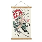 MCHCOS Anime Scroll Poster Anime Room Decor Canvas Wall Art For Bedroom Decor 13x20in