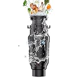 560W Food Waste Disposer, 3500RPM Garbage Disposal Unit for Sink with 3-Stage Grinding System, 45dB Quiet Kitchen Waste Disposer, 1000ml Capacity & Air Switch