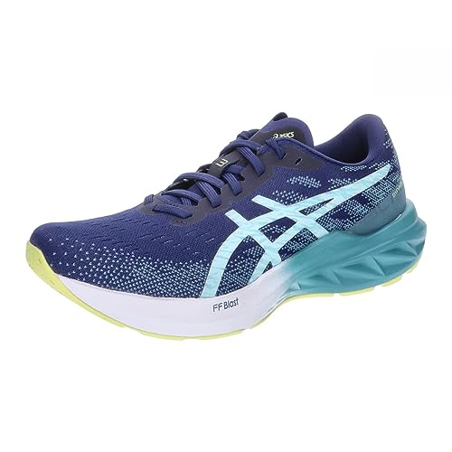 ASICS Tênis de corrida feminino DYNABLAST 3, Mergulho água-marinha azul, 37