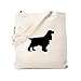 CafePress Sac fourre-tout Motif Cocker Spaniel Noir, Toile, kaki, S