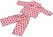 Coollooda Pyjama Nachtwäsche Puppenkleidung Passend für 18 Zoll Puppenkleidung 2 PCS Set Pink