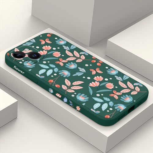 Coque iPhone 14 Plus motif floral vert pour style printanier