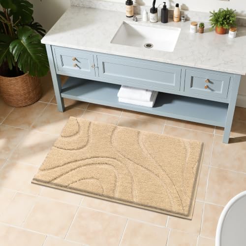 SHACOS Badteppich 50 x 80 cm, saugfähige Badematte aus weicher Mikrofaser – Ansicht 8