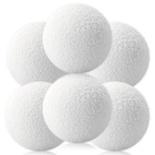 EKKONG Bolas Eliminadoras de Escoria, 7.5 cm Absorbente de Grasa Piscina, Esponja Absorbe Aceite Piscinas Reutilizables, Bolas de Escoria para Piscinas, Spas, Bañera de Hidromasaje (6PCS)