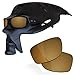 RockShell Polarized Lenses Replacement for Oakley Fives Squared/Fives 3.0 Sunglasses - Austin Gold