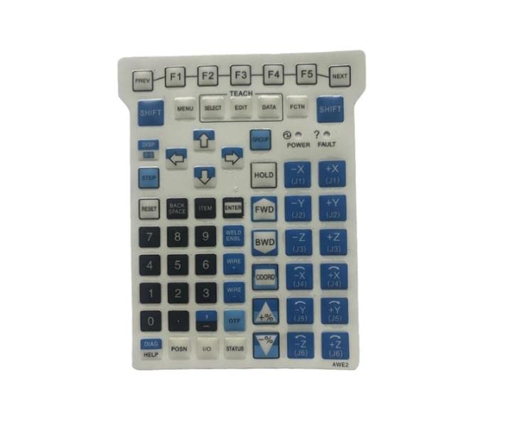 RADWELL VERIFIED SUBSTITUTE A05B-2490-C371-SUB-KEYPAD (AWE2) Substitute KEYPAD for FANUC A05B-2490-C371, KEYPAD Membrane, AWE2 Type, 124MM X 150MM X 112MM, AWE2 Printed in Bottom Right Corner