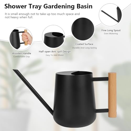 OFFCUP 35oz 1L Watering Can, Stainless Steel Mini Small Watering Can - Image 3