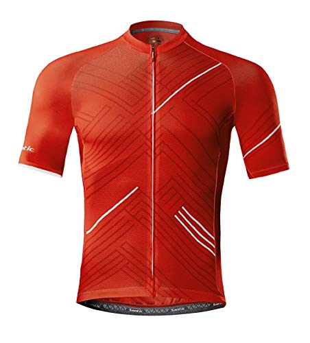 Santic Men's Cycling Jersey Short Sleeve Cycling Tops for Me