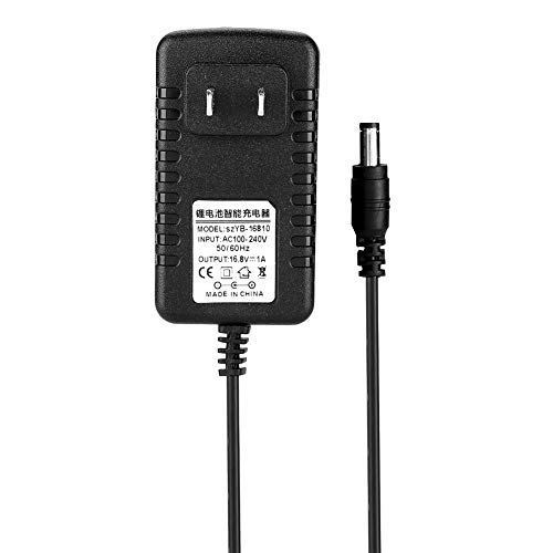 16.8V1A Lithium Battery Charger, Heat Lithium Ion Battery Charger Adapter, for Safe and Quick Charging (US Plug 100?240V)