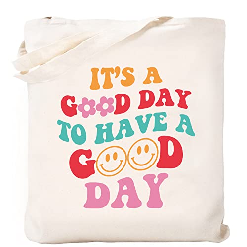 Bolsa de lona estética para mujer, bolsa de playa, bolsa de compras, bolsa de hombro escolar, bolsas de comestibles reutilizables, Style-C, Large