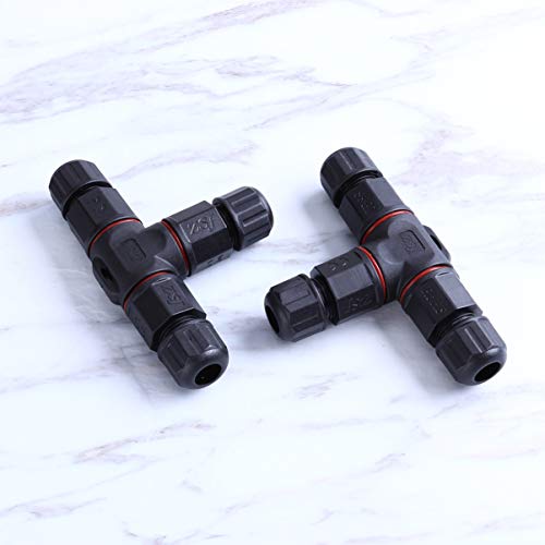 Conector de caixa de junção elétrica impermeável com 2 peças DOITOOL IP68 para cabo de 5 mm - 10 mm