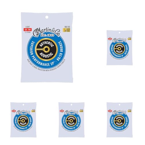 Image of Martin Authentic Acoustic Guitar Strings - Superior Performance (Pack of 5)