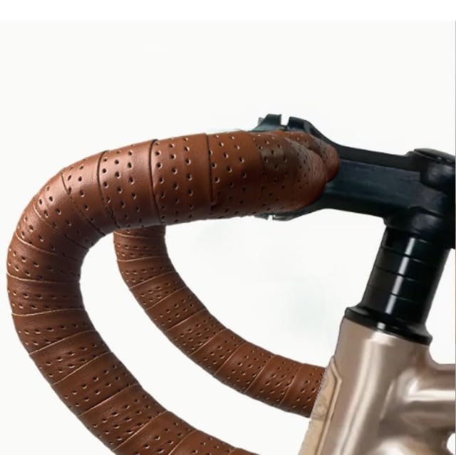 Nastro Manubrio Bici In PU Impermeabile - Antiscivolo Per Ciclismo Strada E Urbano, Con Tappi In Alluminio