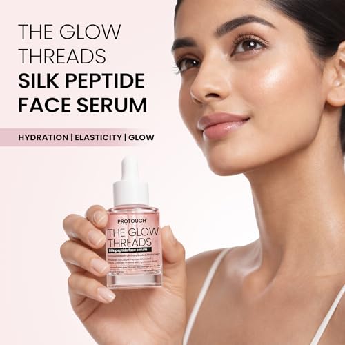 Image of PROTOUCH The Glow Threads Silk Peptide Face Serum | Deep Multi-Level Hydration | Lightweight Non-Sticky | Suitable For All Skin Types | 30 ML