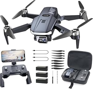 NAFYRE N11 PRO GPS Drohne mit Kamera für Erwachsene 4K UHD, 90 Min lange Flugzeit, lange Kontrollstrecke, Auto Rückkehr, Automatisches Folgen, bürstenloser Motor, 5G FPV RC Quadcopter für Anfänger