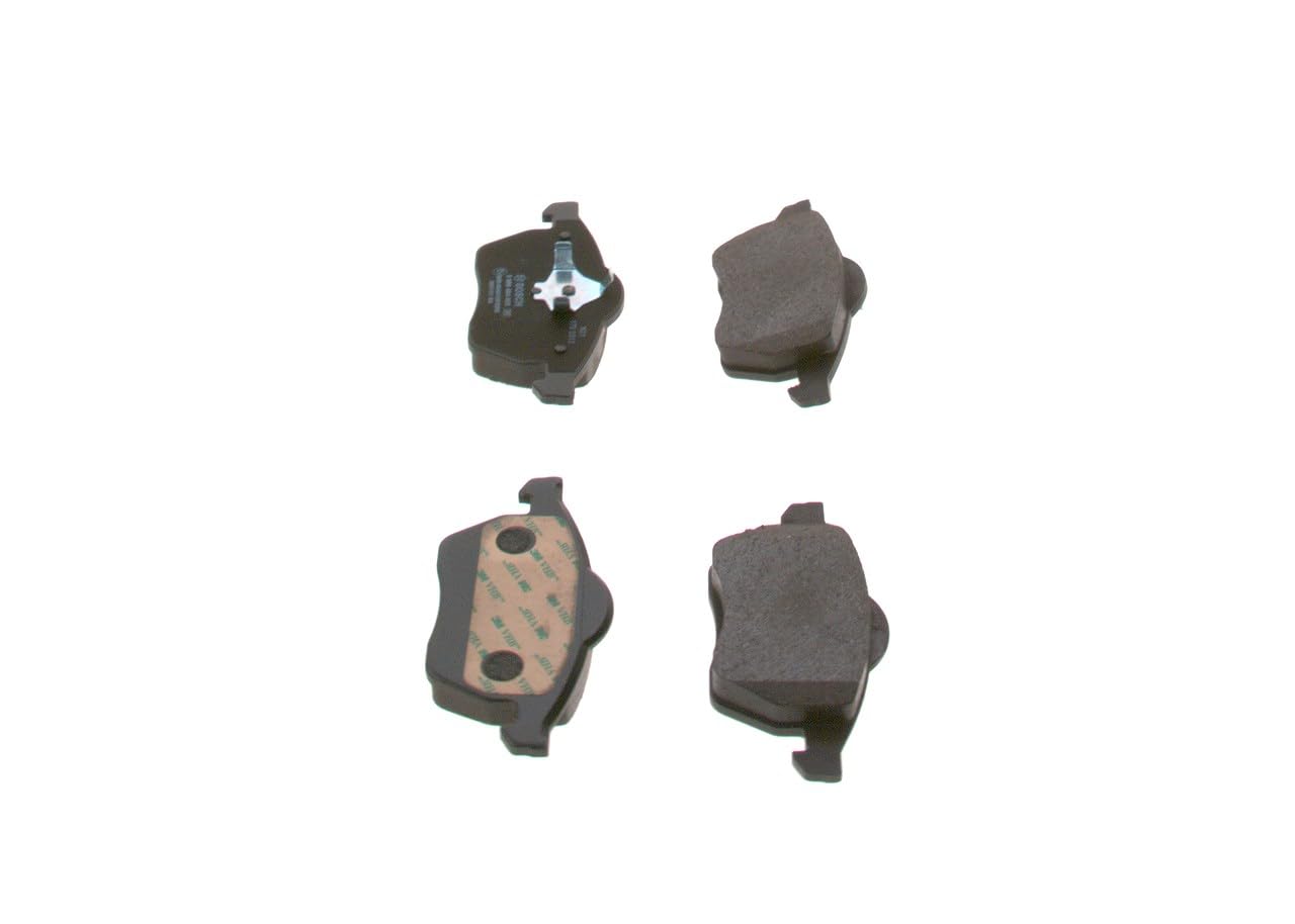 Bosch BP113 - Pastiglie Freni Auto, Delantero - Calidad Bosch - Reducción de Ruido y Polvo - Certificación ECE-R90 - Sin Cobre - 1 Juego de 4 Pastillas