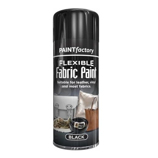 Flexible Fabric Paint Spray in Black