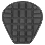 Jwthee Almohadilla Inflable del cojín del Asiento de la Motocicleta, cojín de Asiento de enfriamiento, Alquiler de Asiento de Motocicleta Transpirable, absorción de Choque 3D de Choque