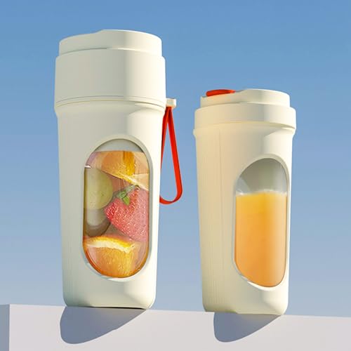 Multifunctional Portable Juicer Cup,2 in 1 Sports High Capacity Fruit and Vegetable Cup Outdoor Juicer Juicer Cup,Fruit and Vegetable