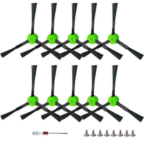 Dhoua 10 Packs Replacement Side Brushes Compatible with iRobot Roomba e, i, & j Series E5, E6, i1, i1+, i3, i3+, i4, i4+, i6, i6+, i7, i7+, i8, i8+, j7, j7+ Plus, Combo j7+?Robot Vacuums