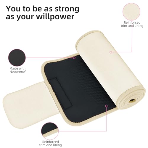 Image of ZPP Waist Trainer for Women and Men, Neoprene Sweat Band Waist Trimmer Belt Slimming Stomach Wrap for Workout