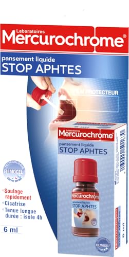 Pansement liquide stop aphtes MERCUROCHROME Filmogel 6 ml