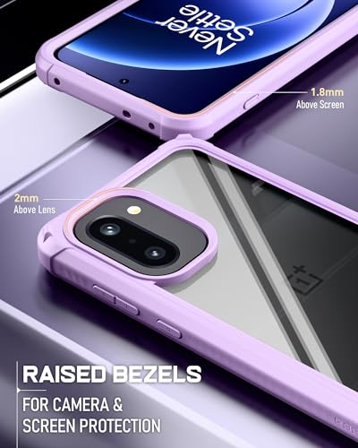 Coque OnePlus 15R 5G intégrale rigide avec protège écran violet - 5