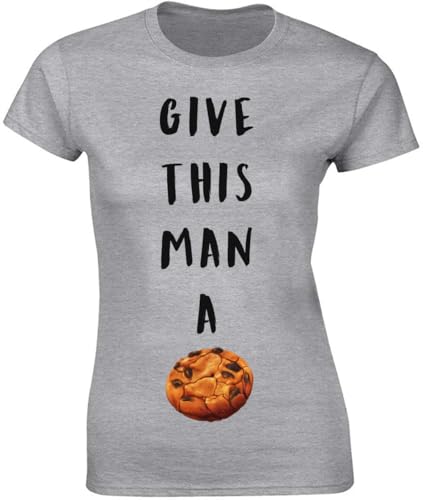 Give This Man A Cookie - Camiseta para mujer, color gris, gris, S