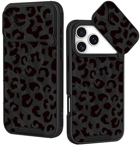 Image of Funermei for iPhone 17 Pro Max Case - Women Girls Cute Phone Cover Pretty Girly Aesthetic Black Butterfly Unique Design with Slide Camera Cover and Dual Protection Funda for iPhone 17 Pro Max Case