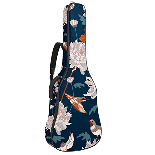 Sac guitare acoustique motif hérisson imperméable et rembourré pour transport sécurisé