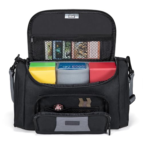 USA Gear MTG Carrying Bag - Trading Card Deck Carrying Case with Padded Customizable Interior, Compatible with MTG Deck Boxes, Booster Box, Yugioh Card Decks & More TCG Accessories (Bag Only)