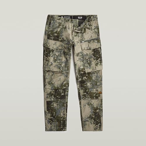 G-STAR Raw - Mens Rovic Zip 3D Regular Tapered Pants, Color Elephant Skin Mini Digi Camo, Size: 30W x 32L4