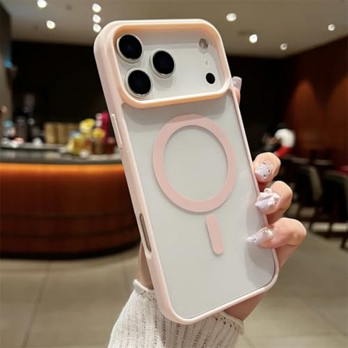 Coque iPhone 11 antichoc rose étui de chargement sans fil magnétique