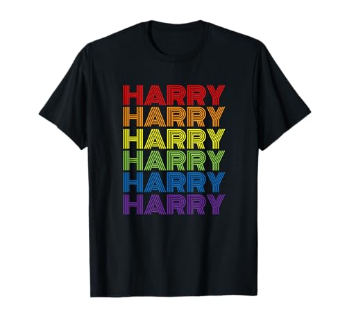 Photo de Style rétro Harry Rainbow Nom T-Shirt