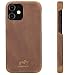 Produktbild Solo Pelle Lederhülle für das Apple iPhone 12 Mini in 5.4 Zoll Princeton Case Leder Hülle Ledertasche Backcover aus echtem Leder (Vintage Braun)