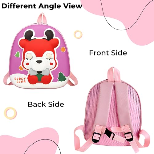 Image of Bembika School Bag The Perfect Children Backpack and School Bags for Kids Compact Stylish Backpack for Kids Kindergarten Backpack and Travel Backpack- (Deer|Orange)
