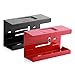 AIRTOON 2PCS Magnetic Glove Dispenser, Disposable Gloves Box Holder, Glove Holder for Wall Mount, Magnetic Glove Box Holder, Red and Black
