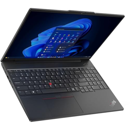 Image of Lenovo ThinkPad E16 Gen 2 - AMD Ryzen 7 7735U 16″ WUXGA IPS Laptop - 16 GB DDR5 - 512 GB NVMe SSD - AMD Radeon 680M - Windows 11 Pro - Wi-Fi 6E - HDMI 2.1 - Graphite Black