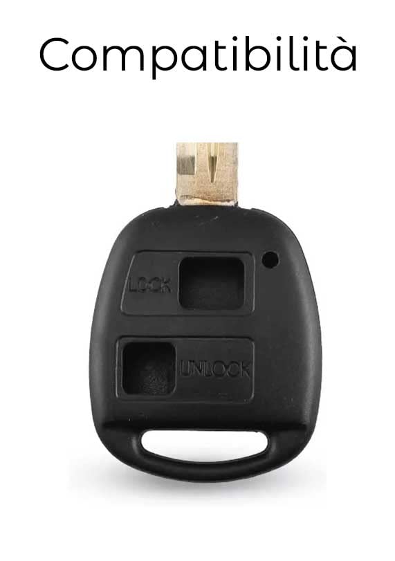 Kwobile Cover Chiave Auto Copatibile Con Toyota Con 3 Tasti RAV4 CHR