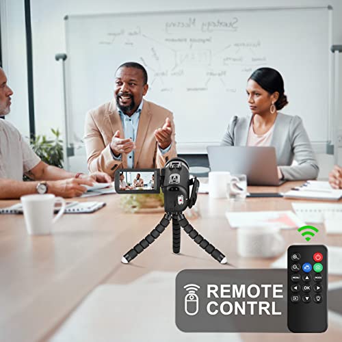 2K 60Fps Camcorder With Flip Screen, Camcorder Video Camera With Wifi & Ir Control, 18X Zoom Recorder,Ir Digital Vlogging Camera Kit For Youtube. Mini Dv Camcorder With 32Gb Tf Card, External Mic #TOP4