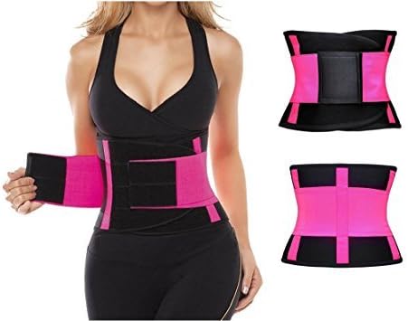 CICI 18 Women's Waist Trainer Belt - Body Shaper Belt For An Hourglass Shaper (Large, Pink)