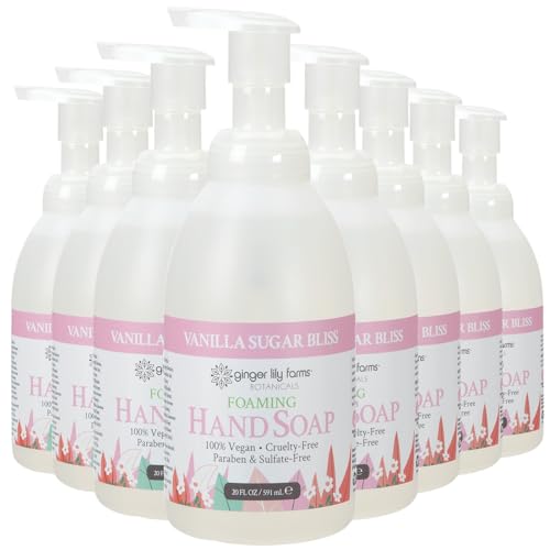 Ginger Lily Farms Botanicals Foaming Hand Soap, 20oz/8pk, Vanilla Sugar